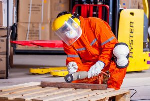 Man in safety gear