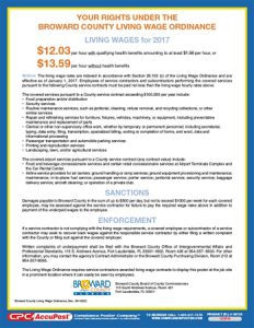 Broward County Living Wage Notice