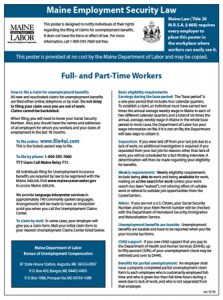 Maine Employment Security Law Posting